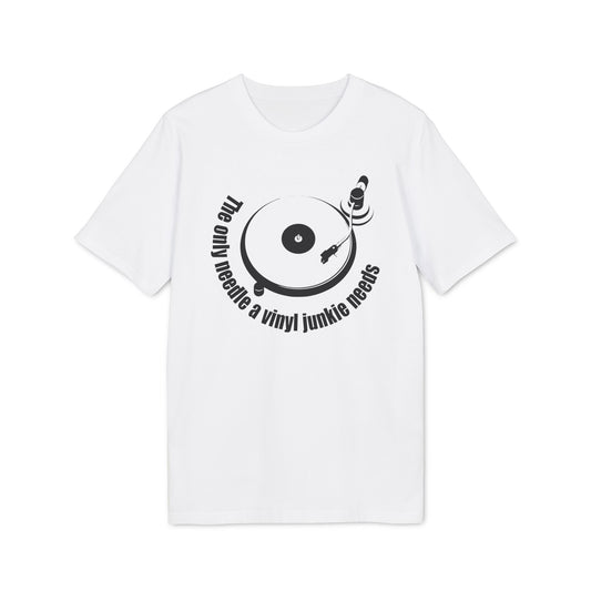 The Only Needle A Vinyl Junkie Needs Maglietta in Cotone Biologico