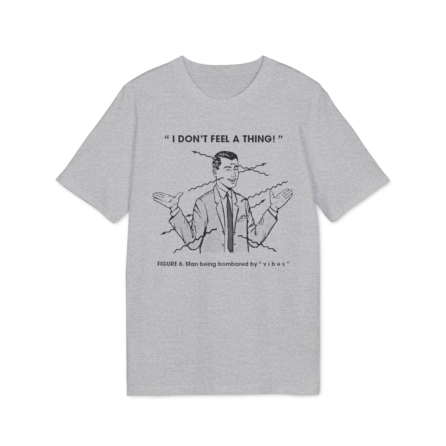 Bombarded By Vibes Maglietta in Cotone Biologico