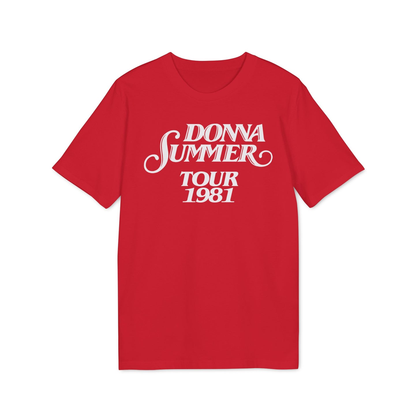 Donna Summer Tour 1981 Maglietta in Cotone Biologico