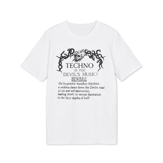 Techno is The Devil's Music Maglietta in Cotone Biologico