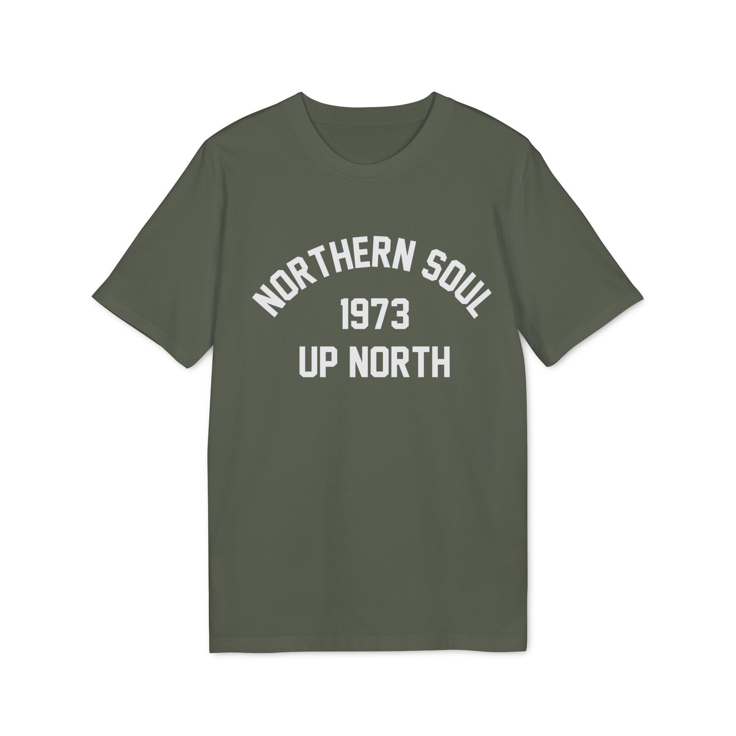 Northern Soul Up North 1973 Maglietta in Cotone Biologico