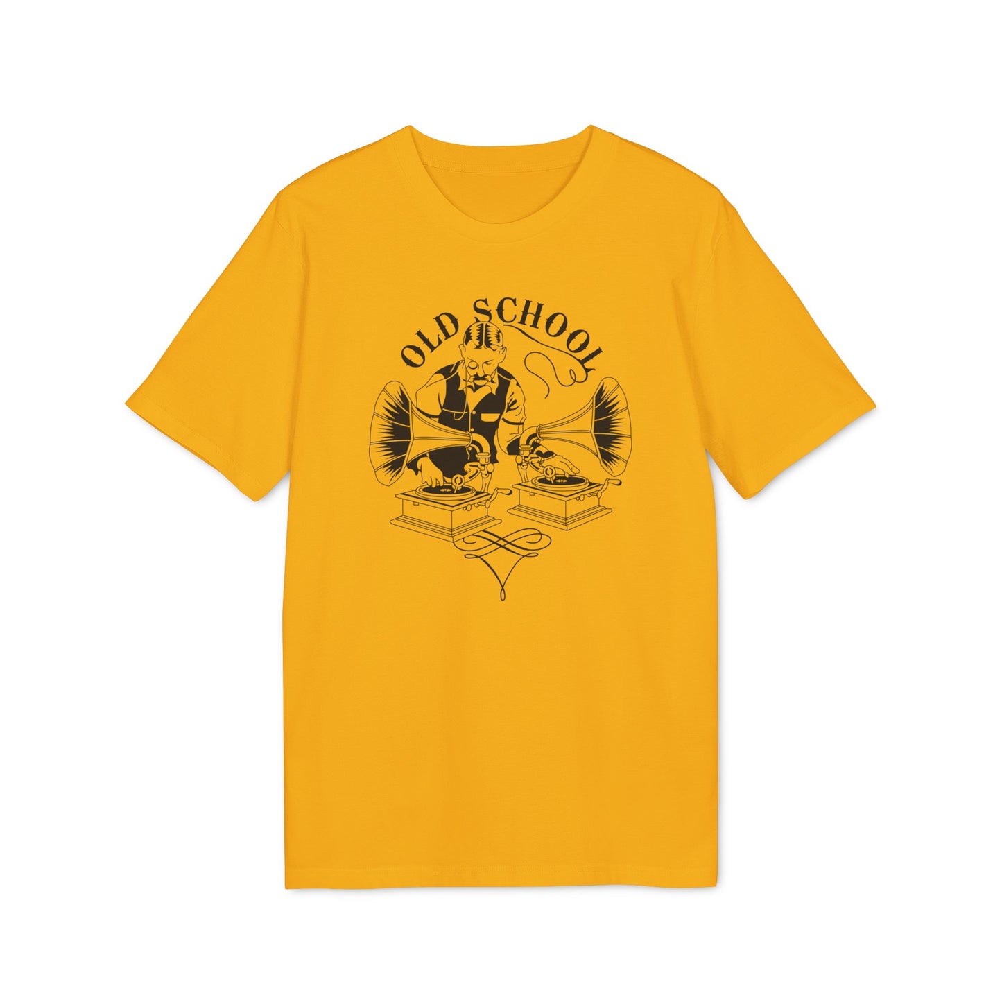 Old School DJ Maglietta in Cotone Biologico