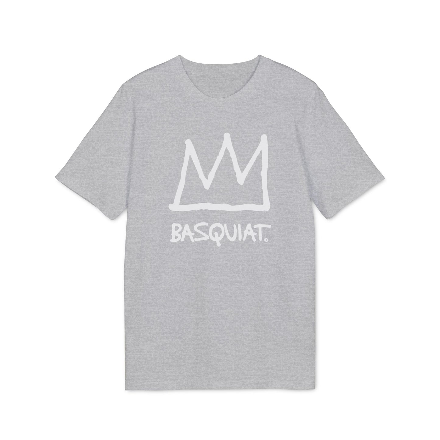 Jean Michel Basquiat Crown Logo Maglietta in Cotone Biologico