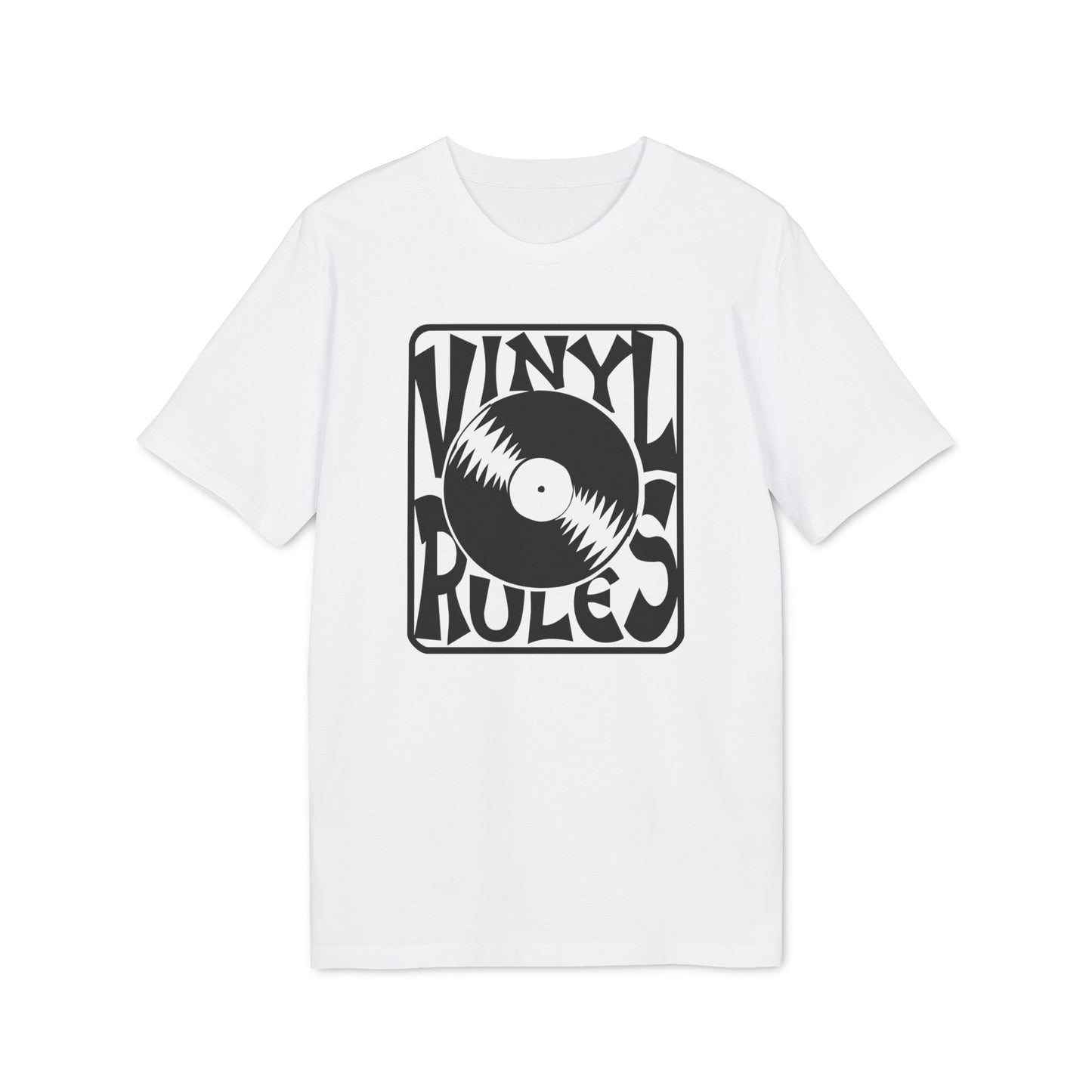 Vinyl Rules Maglietta in Cotone Biologico