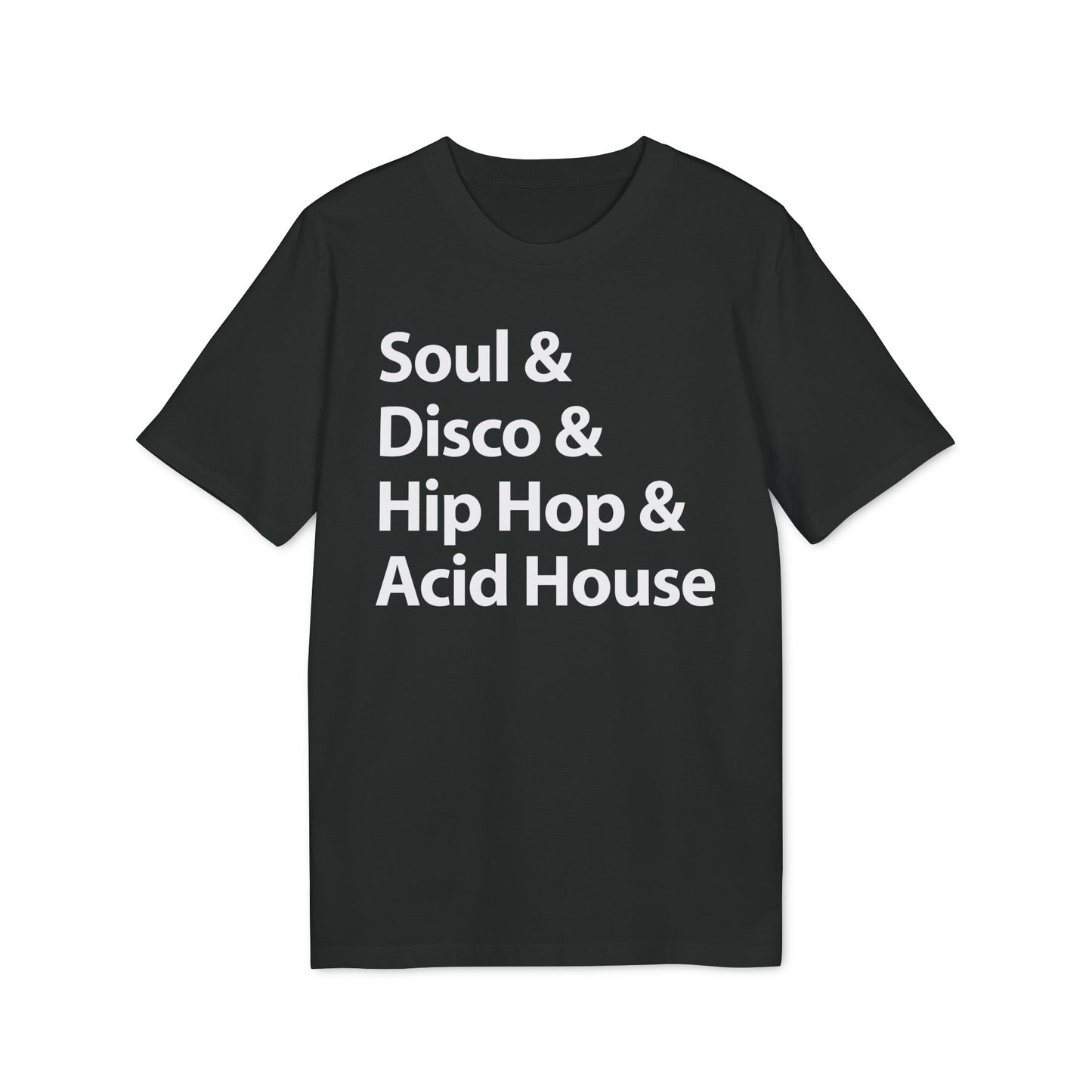 Soul Disco Hip Hop Acid House Maglietta in Cotone Biologico