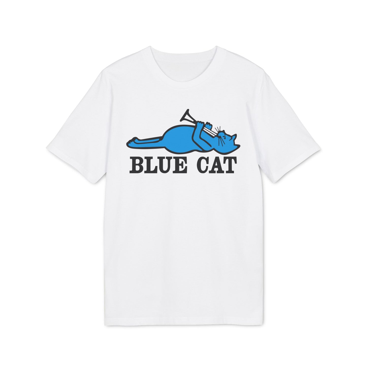 Blue Cat Records Maglietta in Cotone Biologico