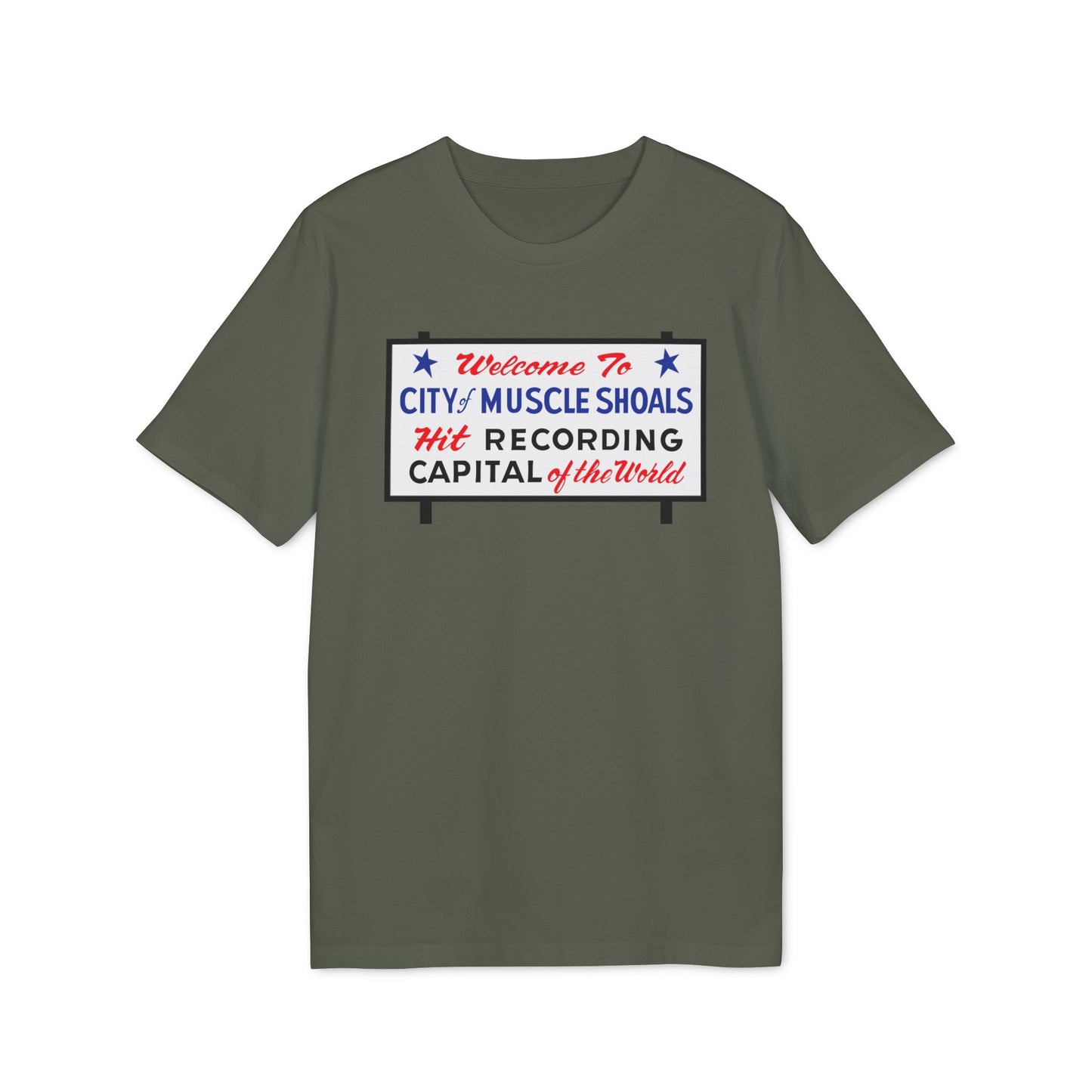 Welcome To Muscle Shoals Maglietta in Cotone Biologico