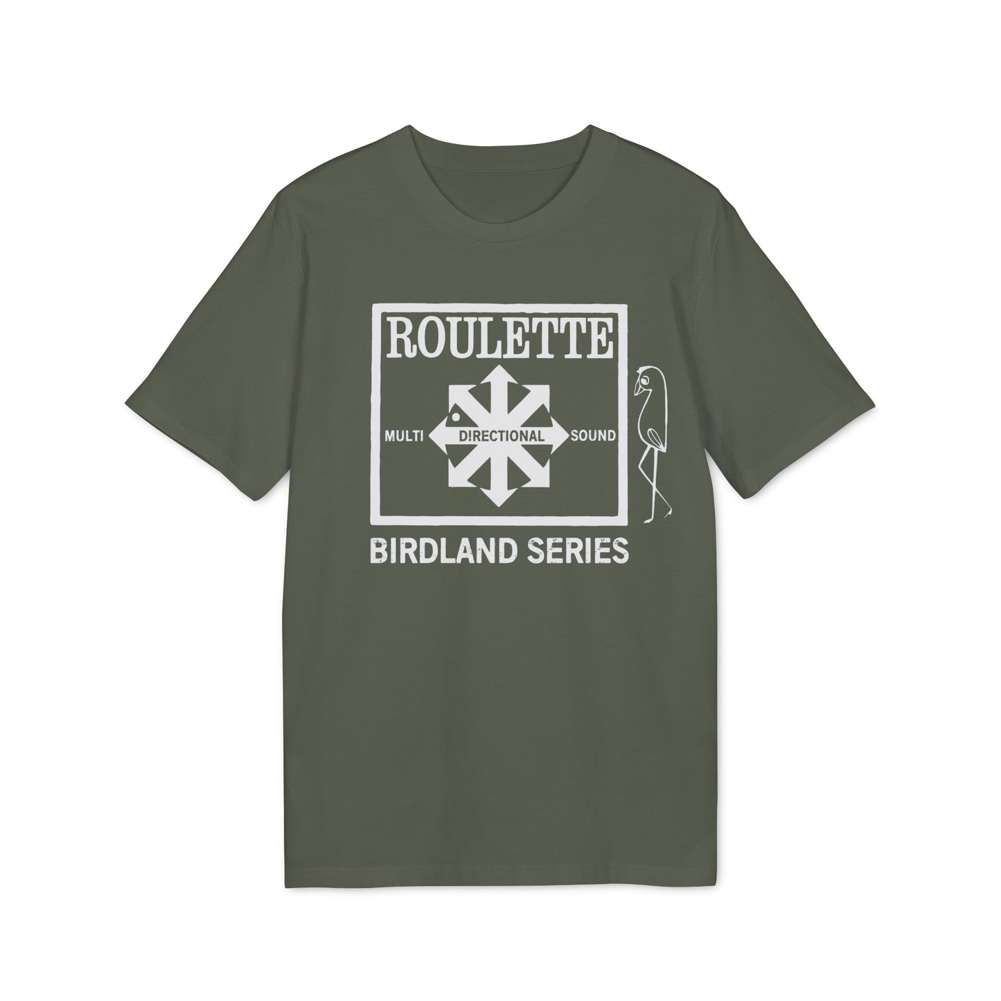 Roulette Records Birdland Series Maglietta in Cotone Biologico