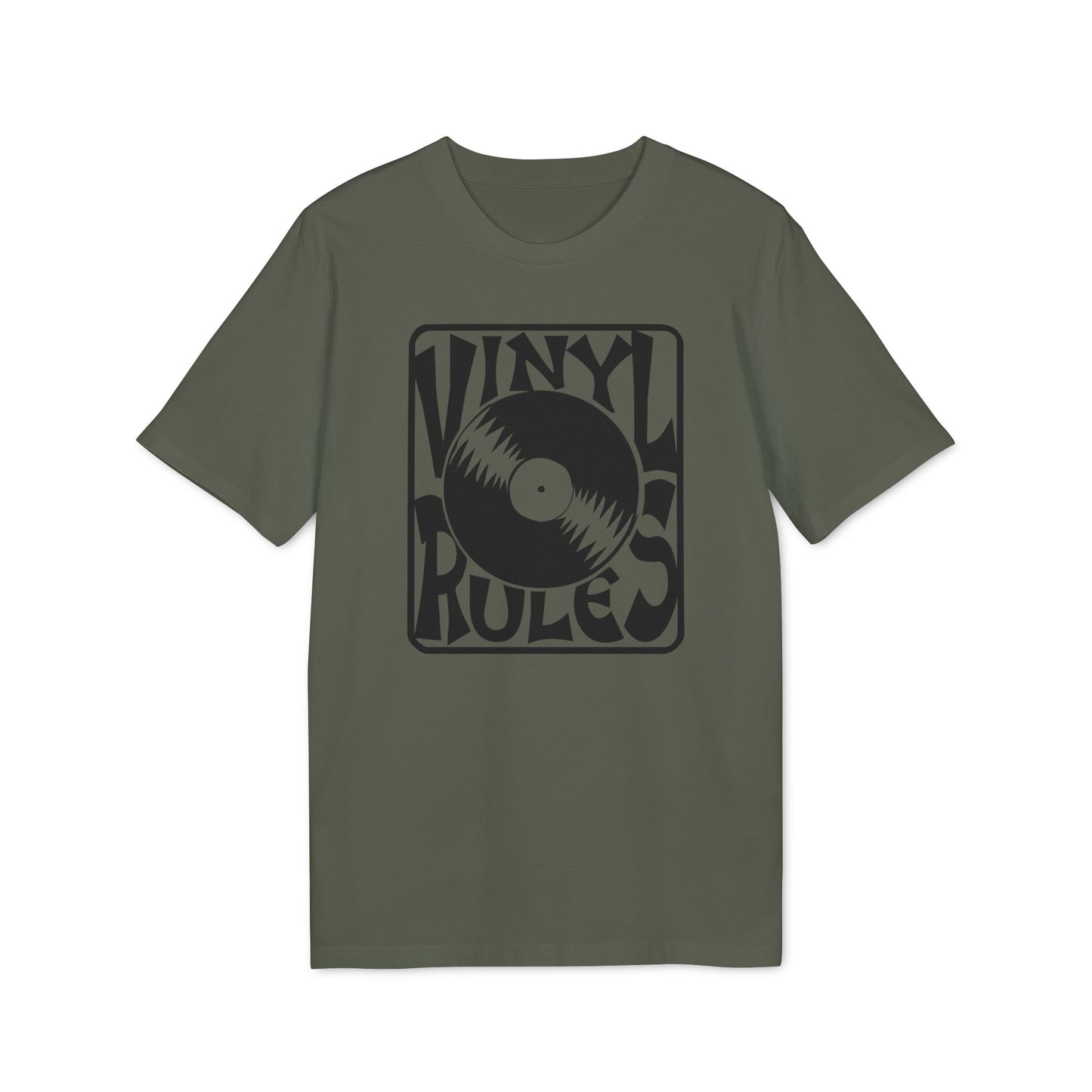 Vinyl Rules Maglietta in Cotone Biologico