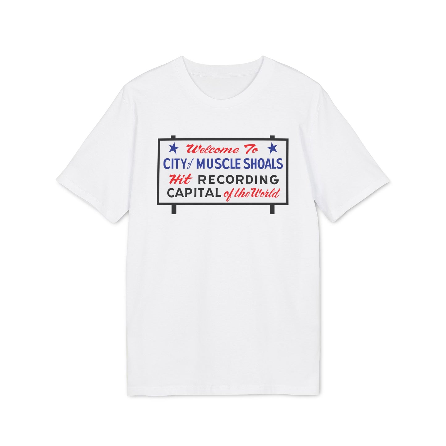 Welcome To Muscle Shoals Maglietta in Cotone Biologico