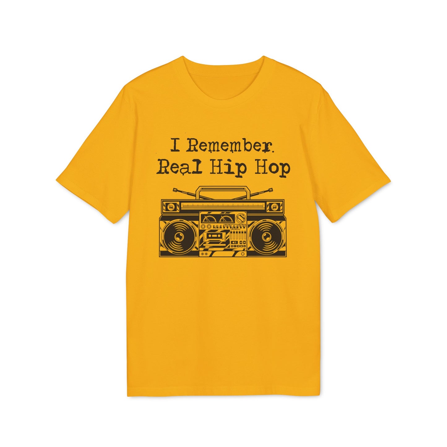 I Remember Real Hip Hop Maglietta in Cotone Biologico