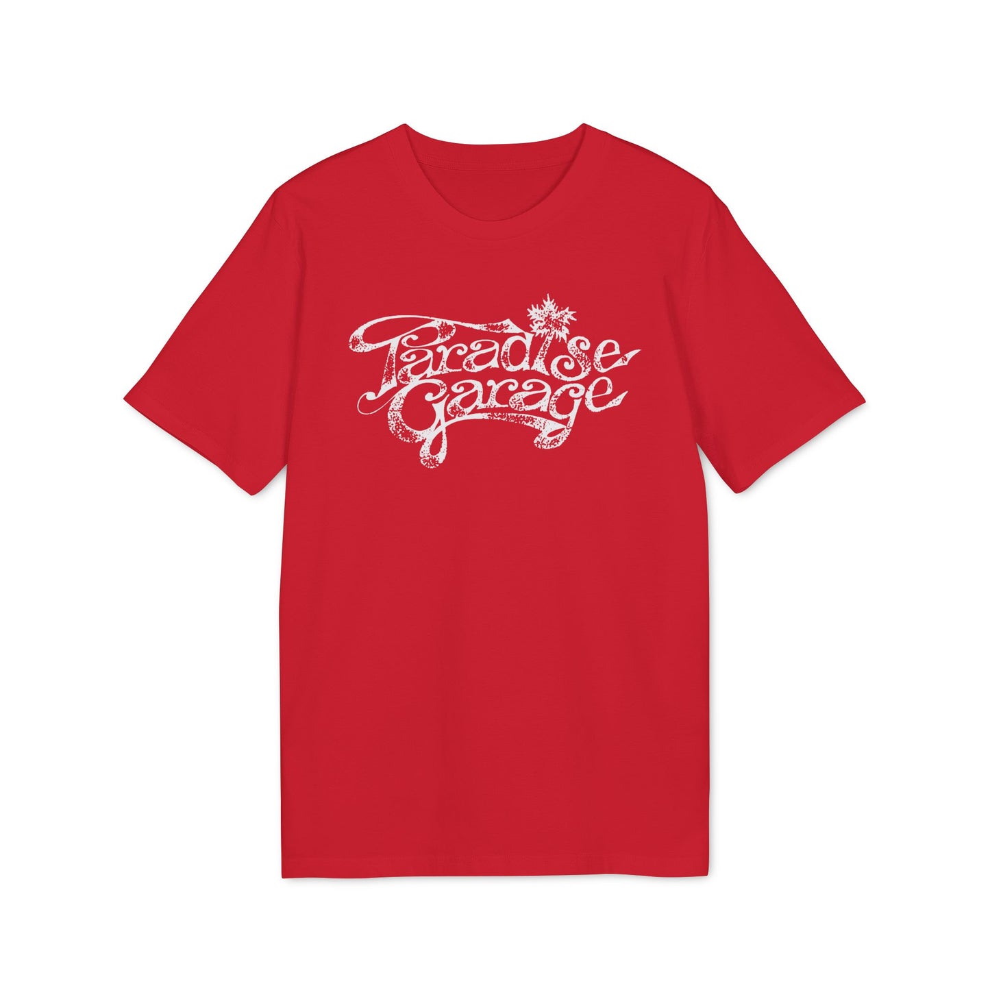 Paradise Garage Maglietta in Cotone Biologico Distressed Print