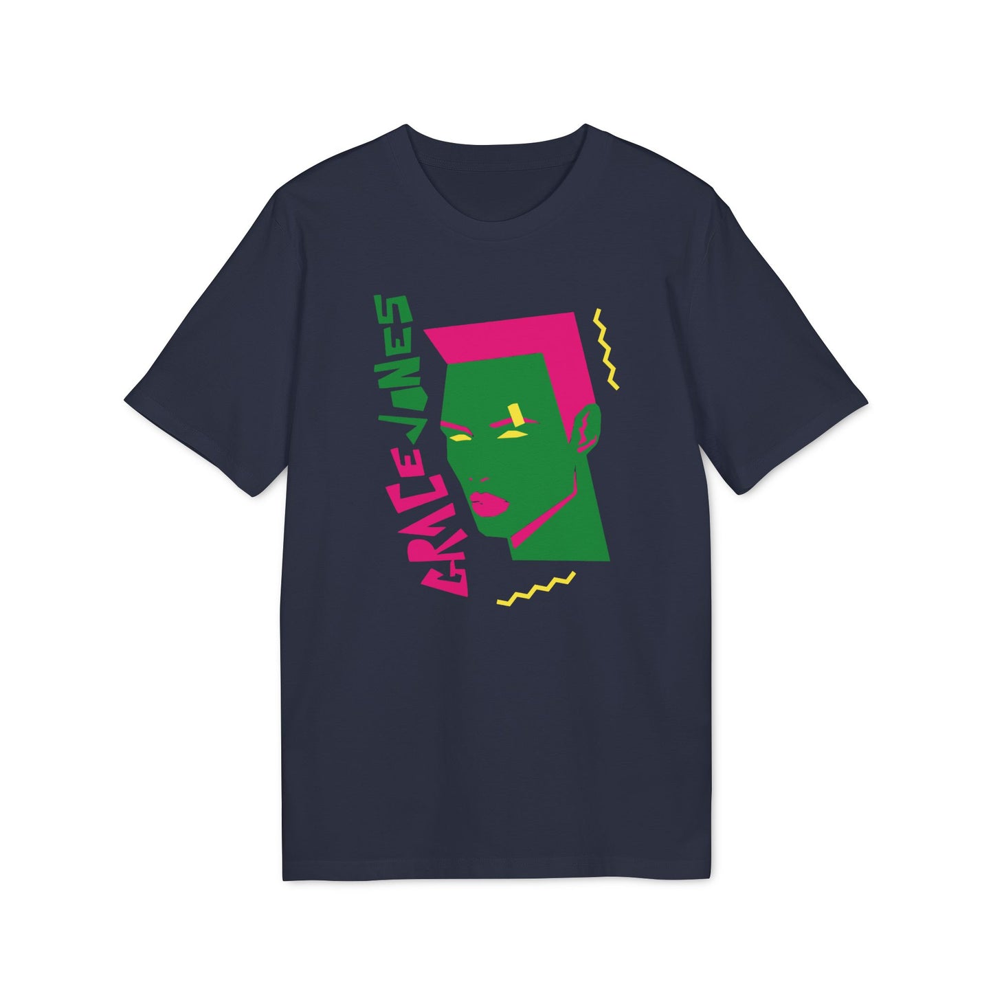 80s Grace Jones Maglietta in Cotone Biologico