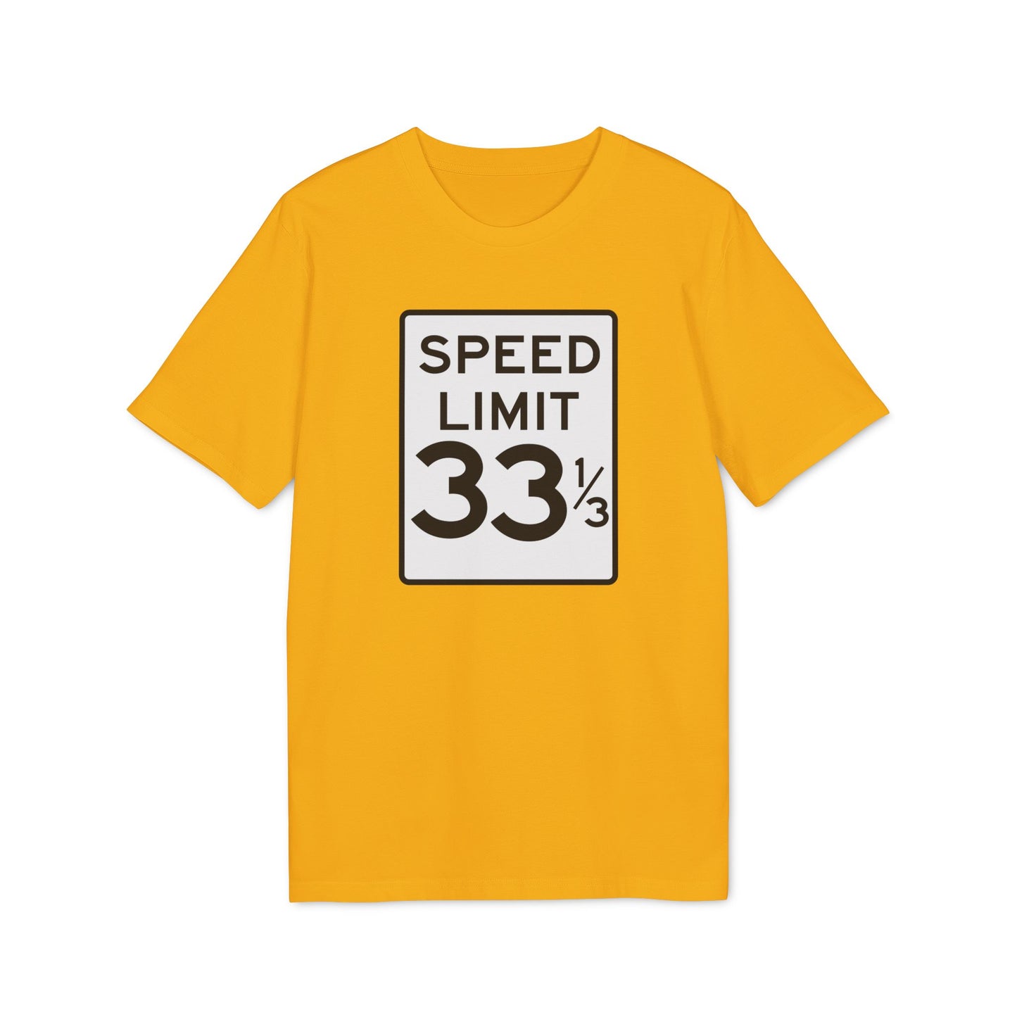 Speed Limit 33 RPM Maglietta in Cotone Biologico