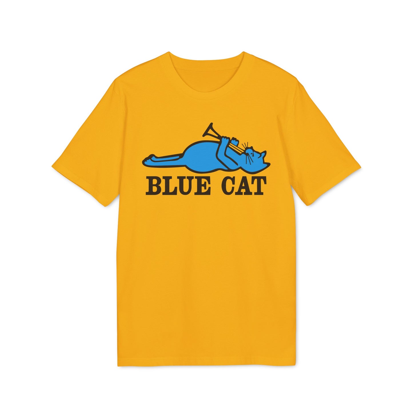 Blue Cat Records Maglietta in Cotone Biologico