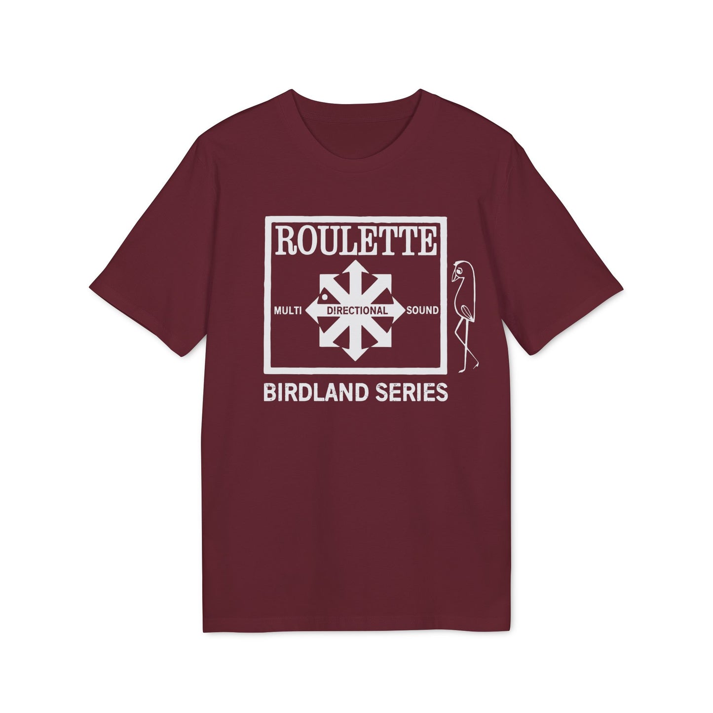 Roulette Records Birdland Series Maglietta in Cotone Biologico