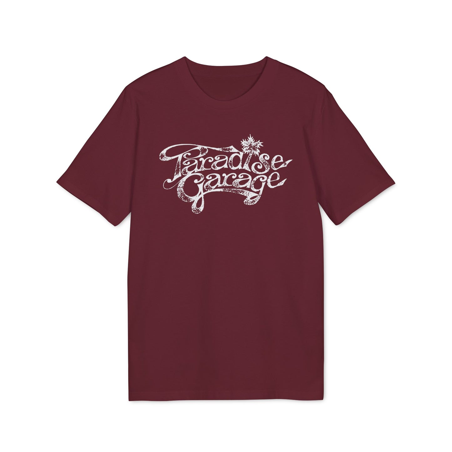Paradise Garage Maglietta in Cotone Biologico Distressed Print