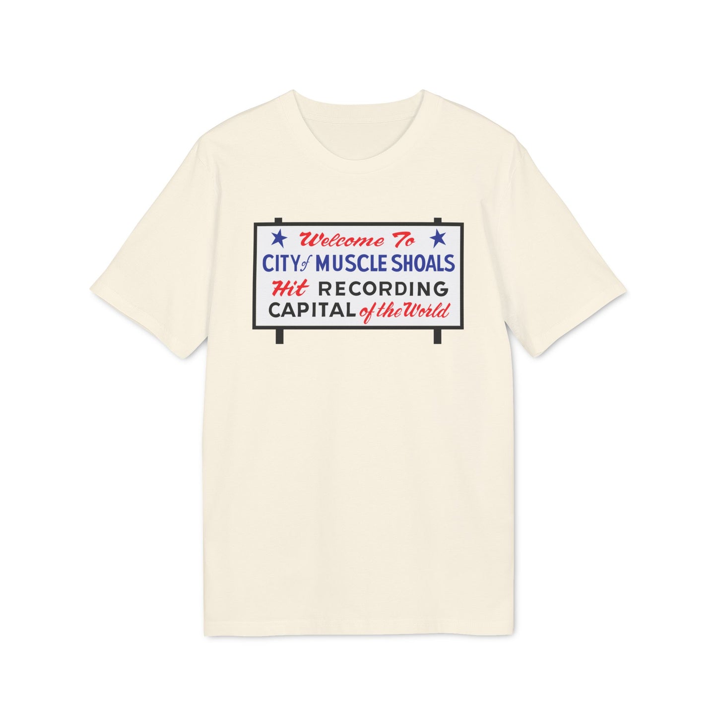 Welcome To Muscle Shoals Maglietta in Cotone Biologico