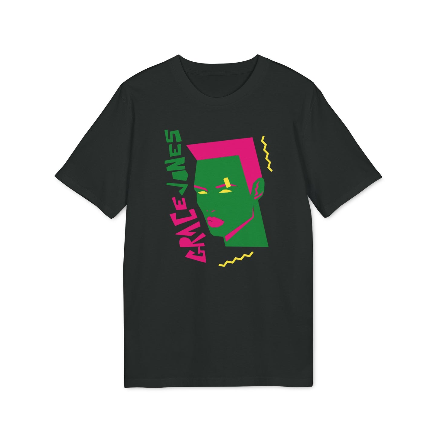 80s Grace Jones Maglietta in Cotone Biologico