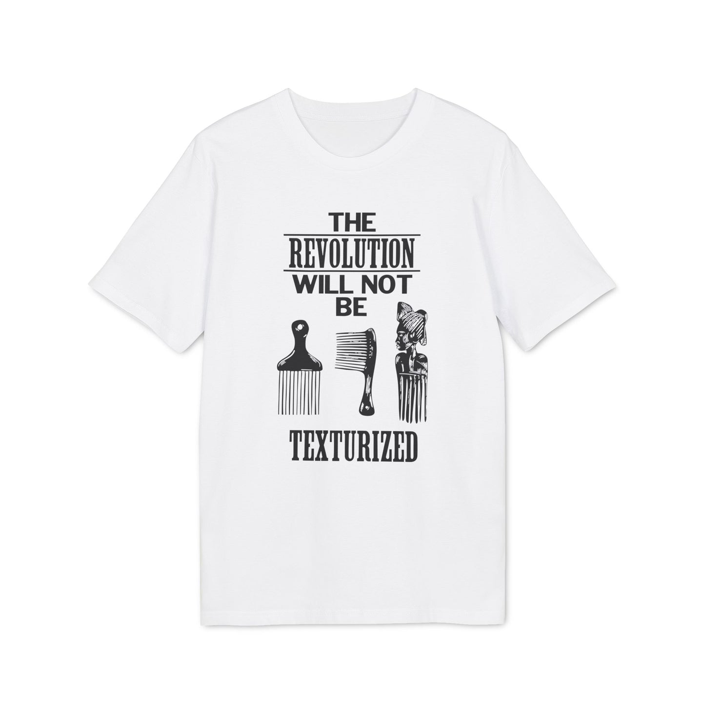 Revolution Will Not Be Texturised Maglietta in Cotone Biologico