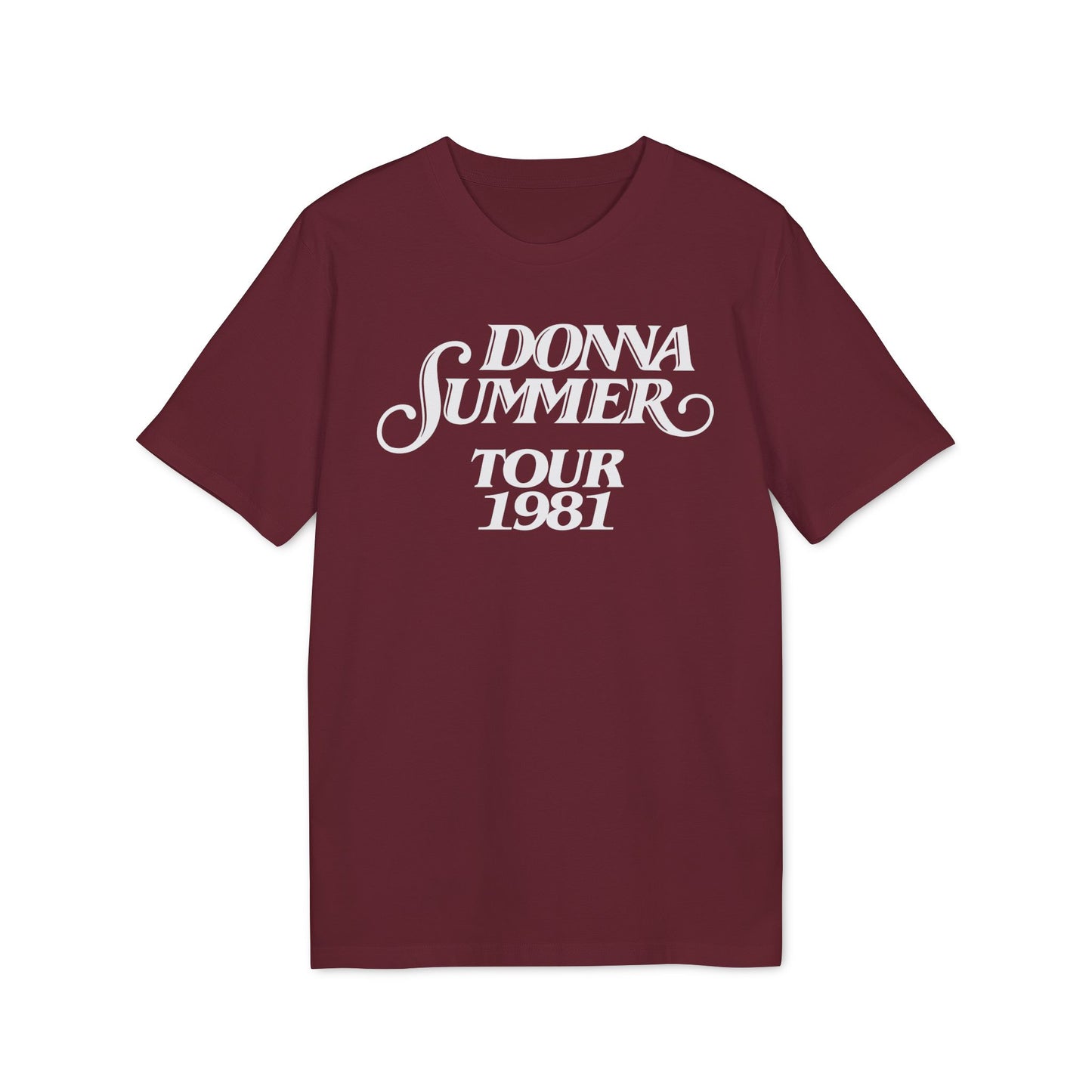 Donna Summer Tour 1981 Maglietta in Cotone Biologico
