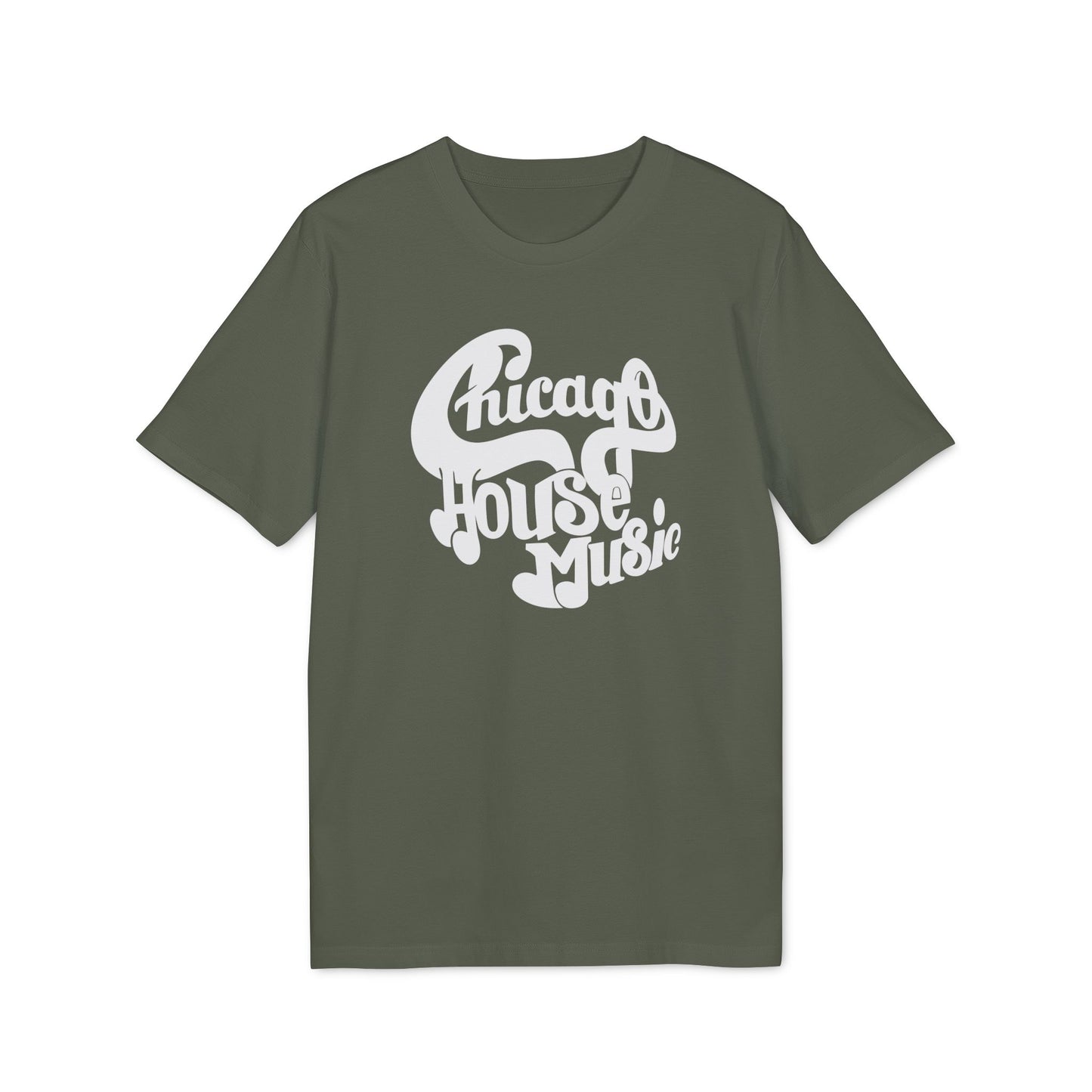 Chicago House Music Maglietta in Cotone Biologico
