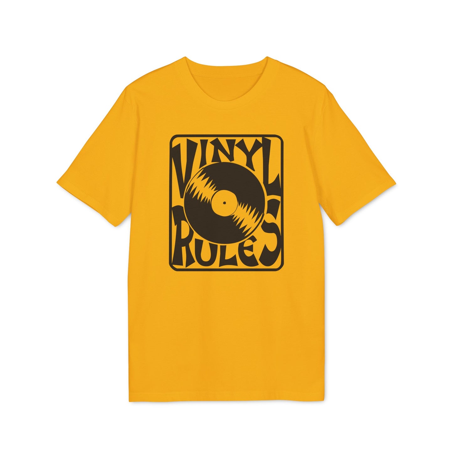 Vinyl Rules Maglietta in Cotone Biologico