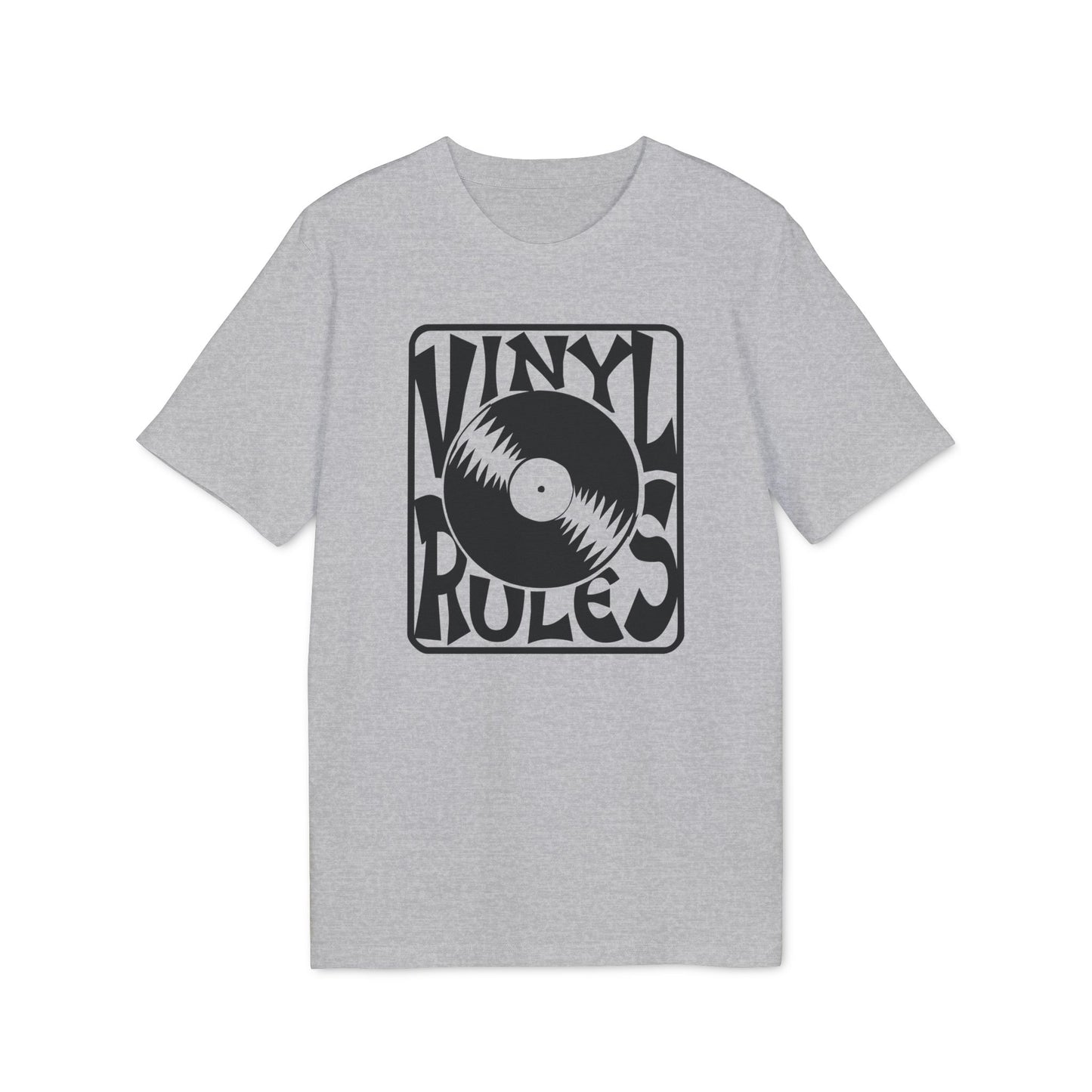 Vinyl Rules Maglietta in Cotone Biologico
