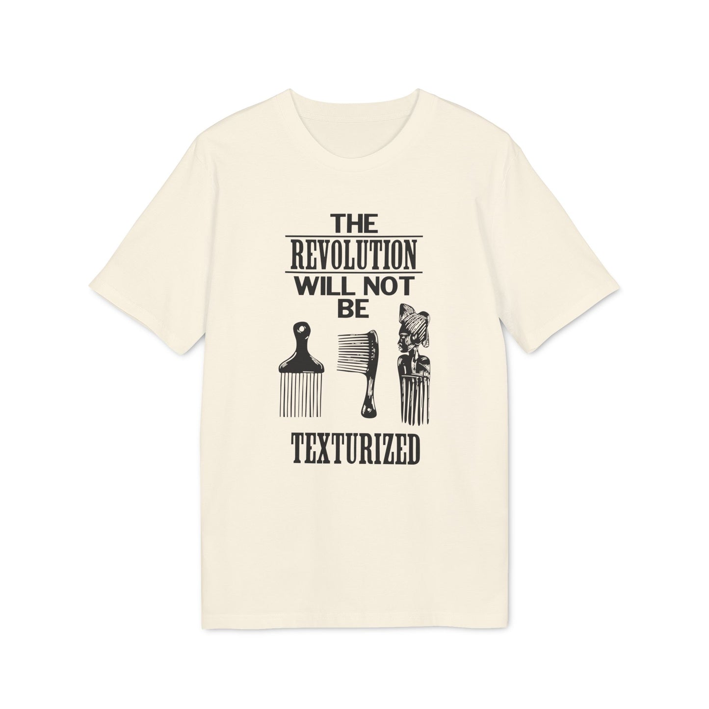 Revolution Will Not Be Texturised Maglietta in Cotone Biologico