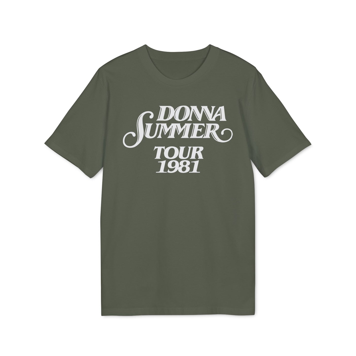 Donna Summer Tour 1981 Maglietta in Cotone Biologico
