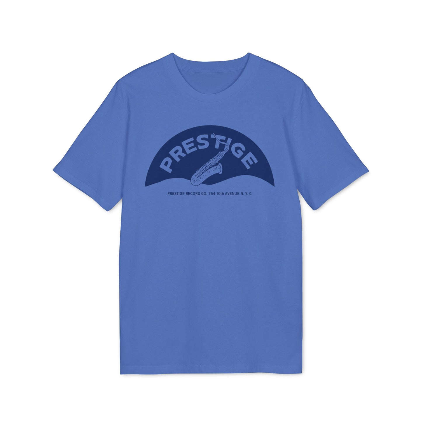 Prestige Records Maglietta in Cotone Biologico Saxophone Design