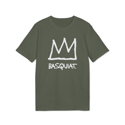 Jean Michel Basquiat Crown Logo Maglietta in Cotone Biologico