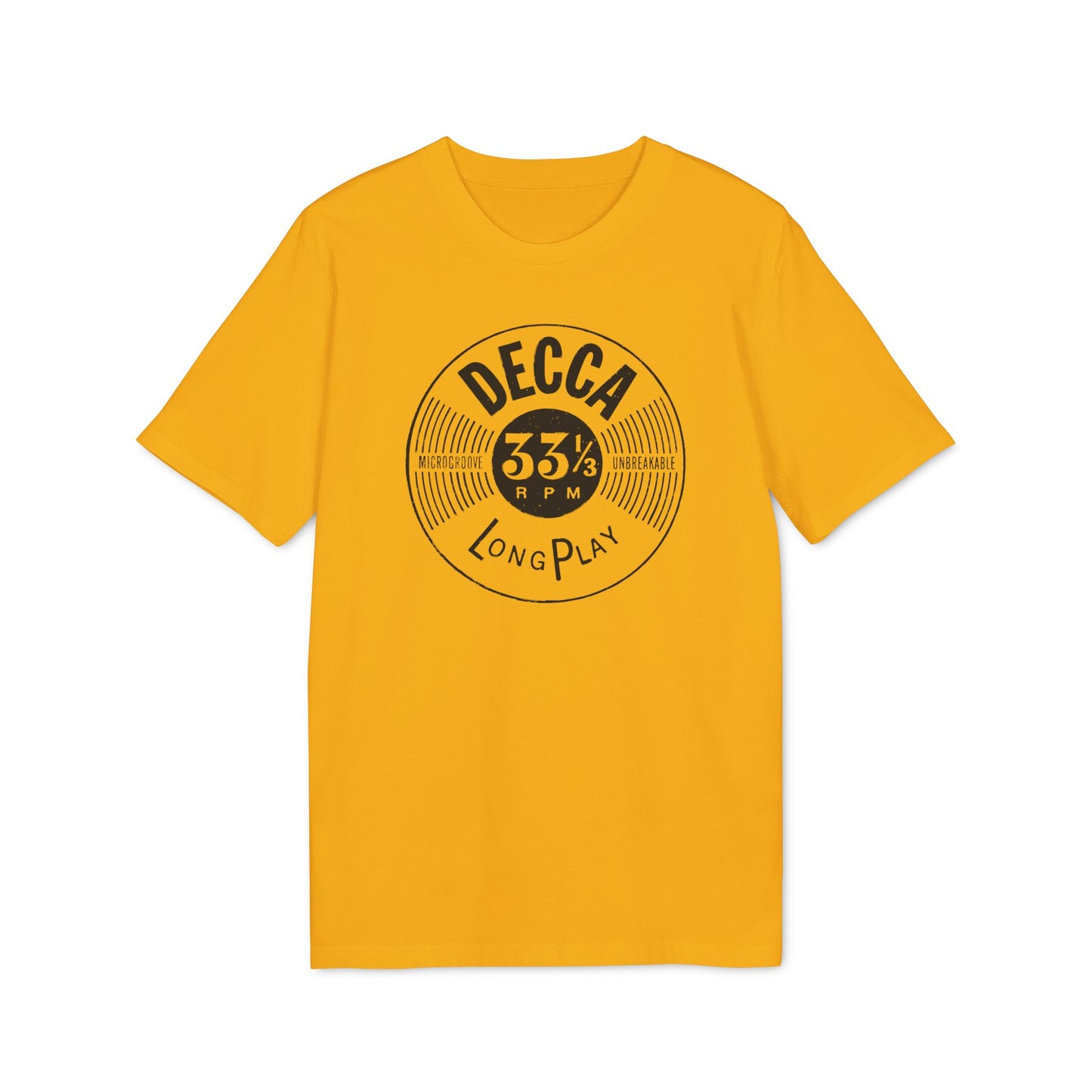 Decca Records Long Play Maglietta in Cotone Biologico