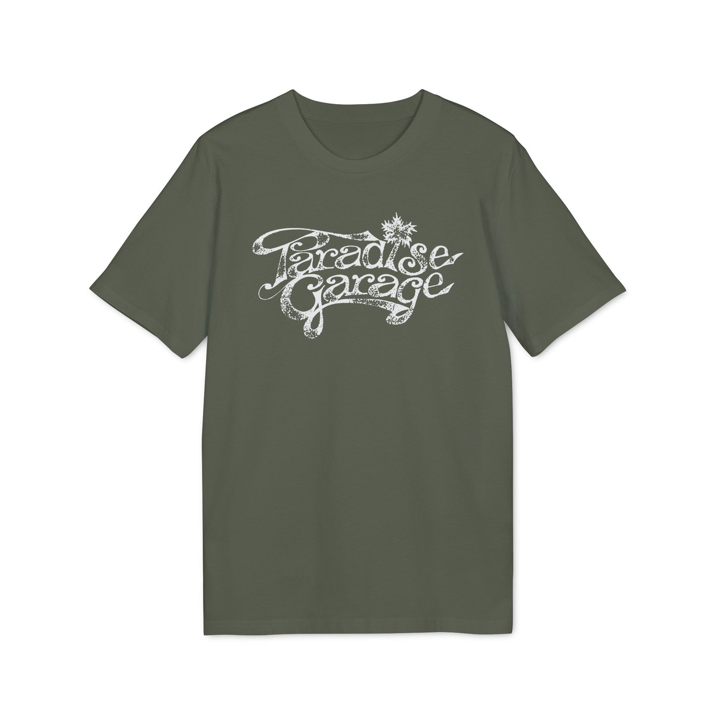 Paradise Garage Maglietta in Cotone Biologico  Distressed Print