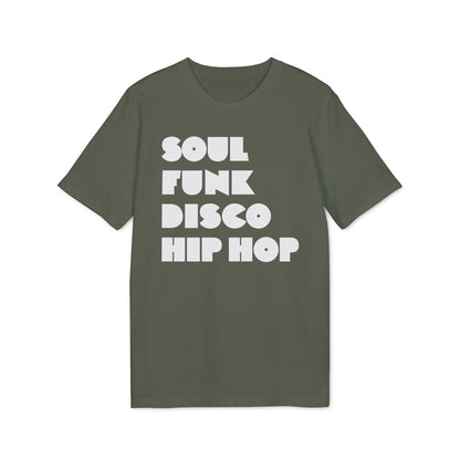Soul Funk Disco Hip Hop Maglietta in Cotone Biologico