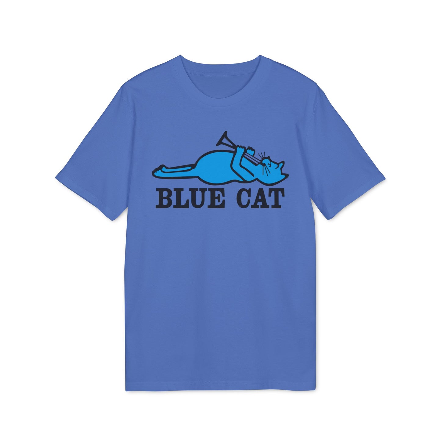 Blue Cat Records Maglietta in Cotone Biologico