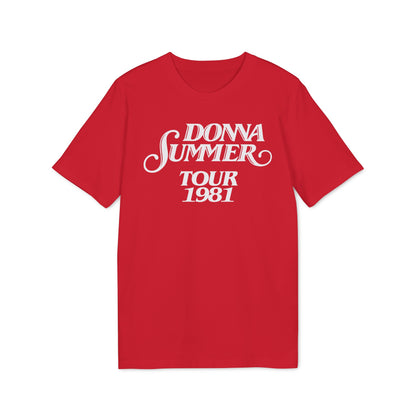 Donna Summer Tour 1981 Maglietta in Cotone Biologico
