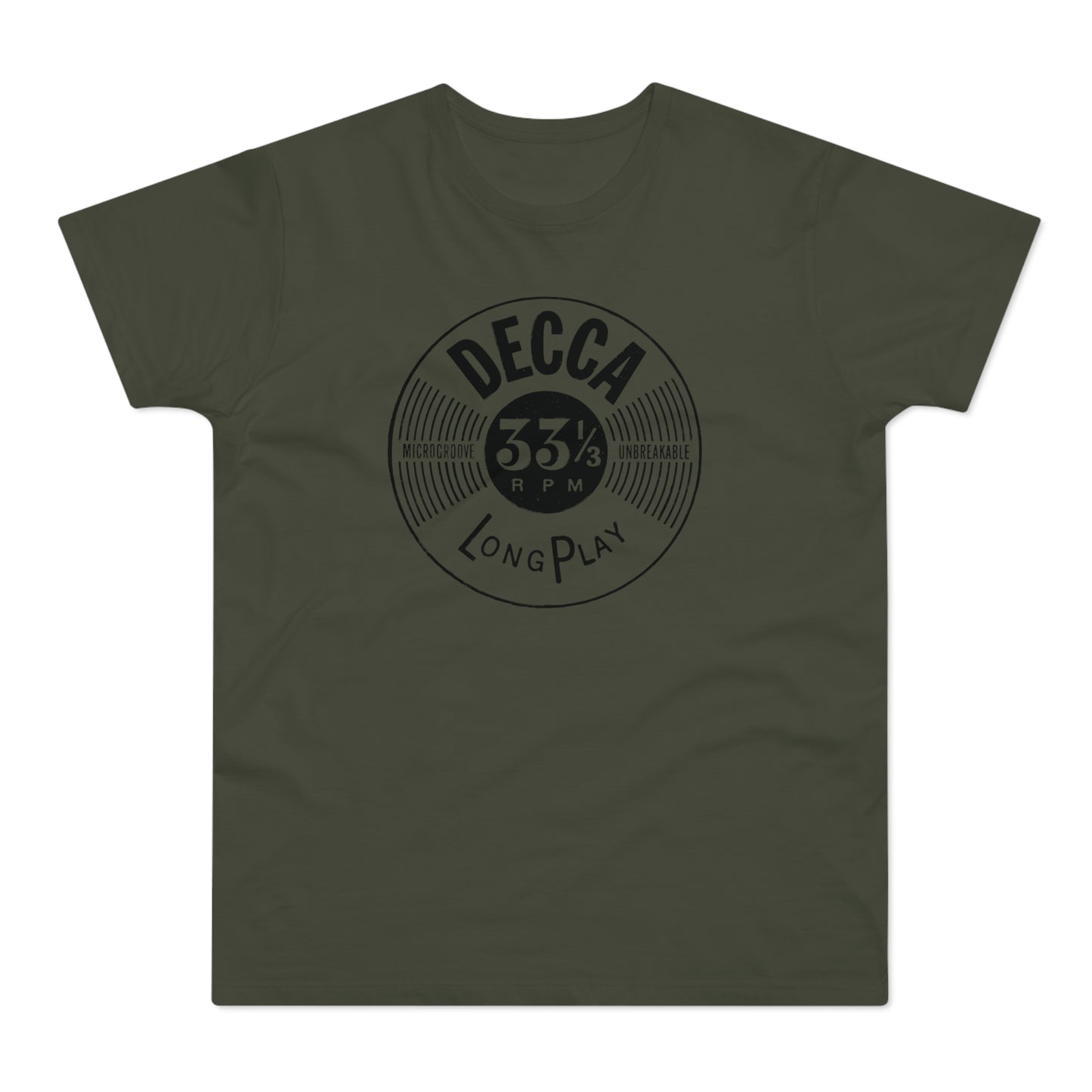 Decca Records Long Play Maglietta Peso Medio
