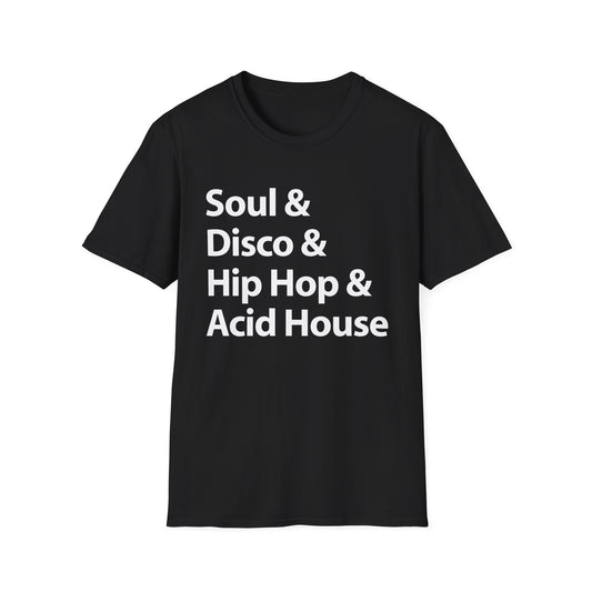 Soul Disco Hip Hop Acid House Maglietta Leggera