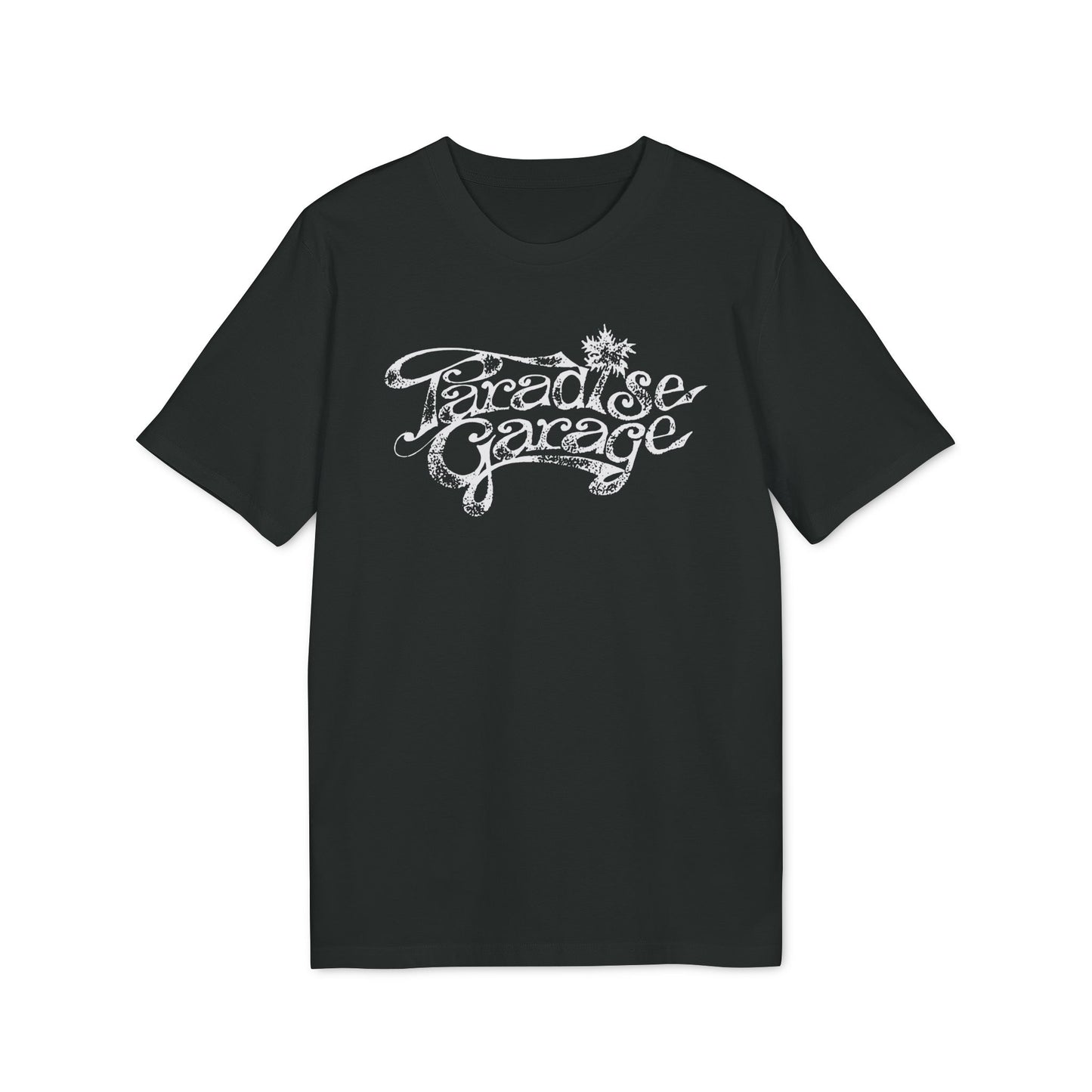 Paradise Garage Maglietta in Cotone Biologico  Distressed Print