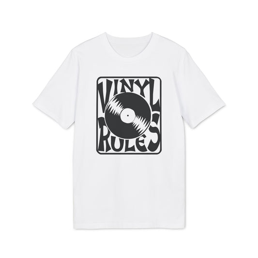 Vinyl Rules Maglietta in Cotone Biologico