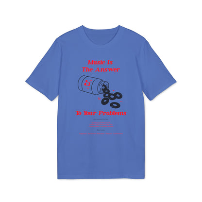 Music Is The Answer Maglietta in Cotone Biologico