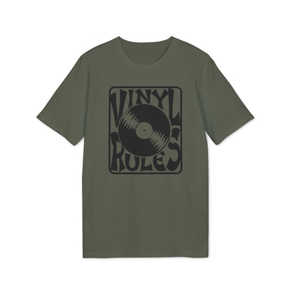 Vinyl Rules Maglietta in Cotone Biologico