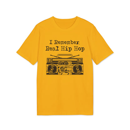 I Remember Real Hip Hop Maglietta in Cotone Biologico