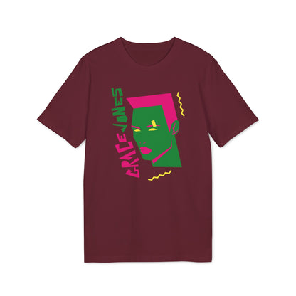 80s Grace Jones Maglietta in Cotone Biologico