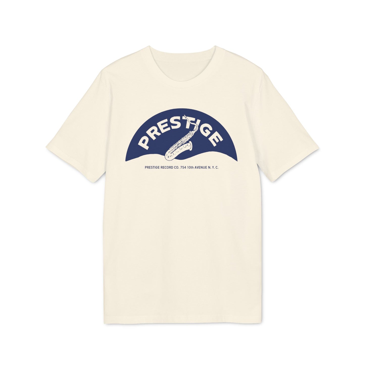 Prestige Records Maglietta in Cotone Biologico Saxophone Design