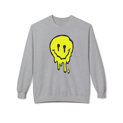 Melted Smiley Acid House Felpa