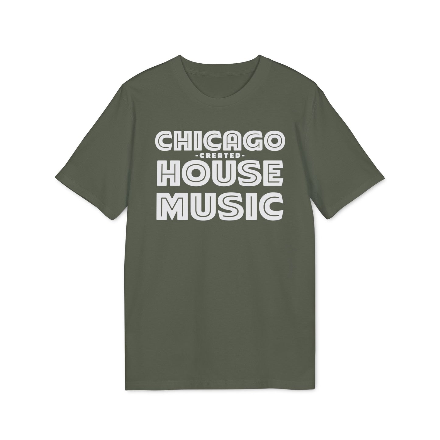 Chicago Created House Music Maglietta in Cotone Biologico
