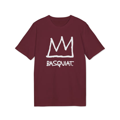 Jean Michel Basquiat Crown Logo Maglietta in Cotone Biologico