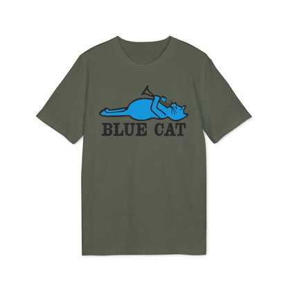 Blue Cat Records Maglietta in Cotone Biologico